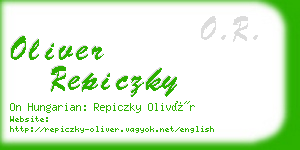 oliver repiczky business card